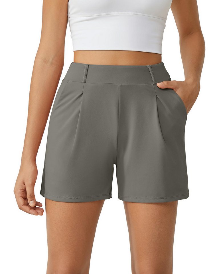 G4Free Shorts G4Free Damen Kurze Hose Sommer, Sporthose Laufshorts Elastischer High Waist Trainingshose mit Taschen von G4Free