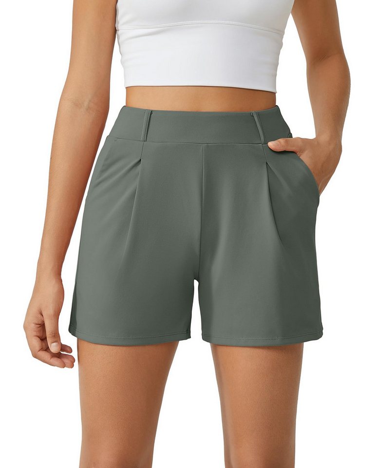 G4Free Shorts G4Free Damen Kurze Hose Sommer, Sporthose Laufshorts Elastischer High Waist Trainingshose mit Taschen von G4Free