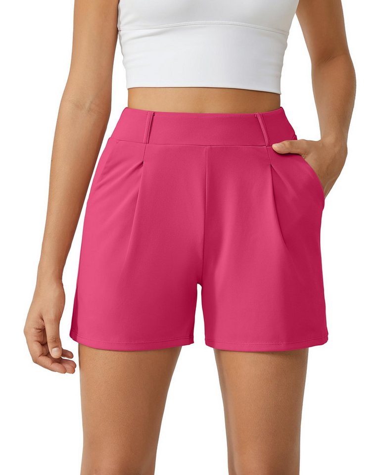 G4Free Shorts G4Free Damen Kurze Hose Sommer, Sporthose Laufshorts Elastischer High Waist Trainingshose mit Taschen von G4Free