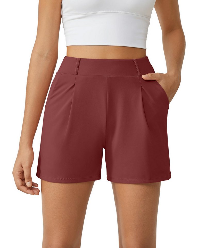 G4Free Shorts G4Free Damen Kurze Hose Sommer, Sporthose Laufshorts Elastischer High Waist Trainingshose mit Taschen von G4Free