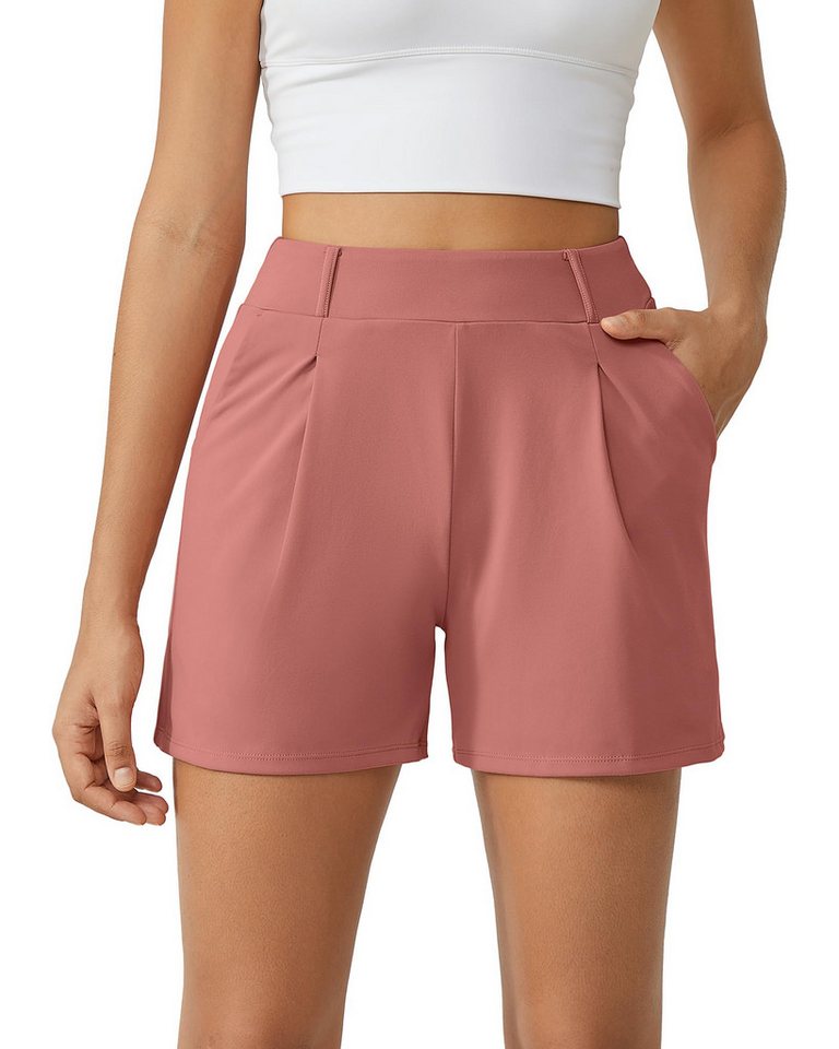 G4Free Shorts G4Free Damen Kurze Hose Sommer, Sporthose Laufshorts Elastischer High Waist Trainingshose mit Taschen von G4Free