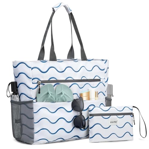 G4Free 50L Strandtasche 50L Familie & Badetasche Faltbar Groß/Wasserdicht/Leicht für Shopping Strandurlaub und Schwimmbäder G4Free 50L Strandtasche 50L Familie & Badetasche Faltbar Groß/Wasserdicht/Leicht für Shopping Strandurlaub und Schwimmbäder von G4Free