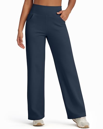 G4Free Thermohose Damen Winter Gefüttert Hohe Taille Thermo Bootcut Yogahose mit Taschen Weites Bein Freizeithose Herbst Jogginghose Petite/Regular/Tall für Lässig Trainieren G4Free Thermohose Damen Winter Gefüttert Hohe Taille Thermo Bootcut Yogahose mit Taschen Weites Bein Freizeithose Herbst Jogginghose Petite/Regular/Tall für Lässig Trainieren von G4Free
