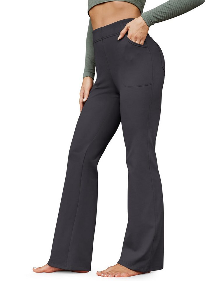 G4Free Thermohose G4Free Damen Winter Gefüttert Schlaghose Hohe Taille Yogahose Lang Jogginghose Freizeithose Sporthose mit Taschen G4Free Thermohose G4Free Damen Winter Gefüttert Schlaghose Hohe Taille Yogahose Lang Jogginghose Freizeithose Sporthose mit Taschen von G4Free