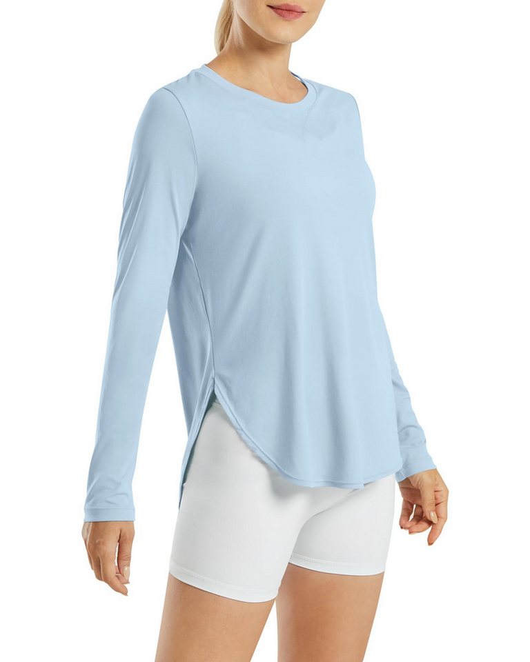 G4Free Trainingsshirt Damen Sport Shirts Langarmshirt Sonnenschutz Shirt UV Schutz UPF 50+ Laufshirt Rashguards Yoga Funktionsshirt Fitness von G4Free