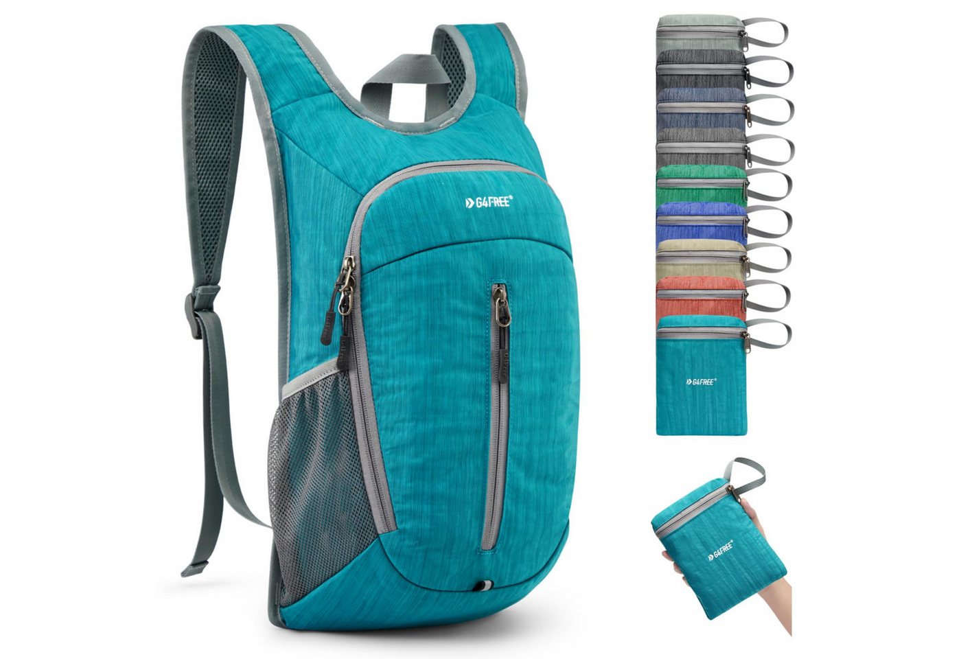 G4Free Wanderrucksack (1-tlg), 10-Liter-Freizeit-Faltrucksack von G4Free