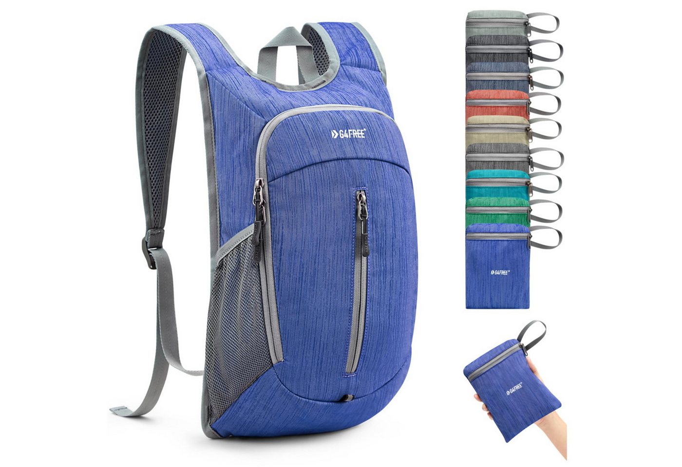 G4Free Wanderrucksack (1-tlg), 10-Liter-Freizeit-Faltrucksack von G4Free