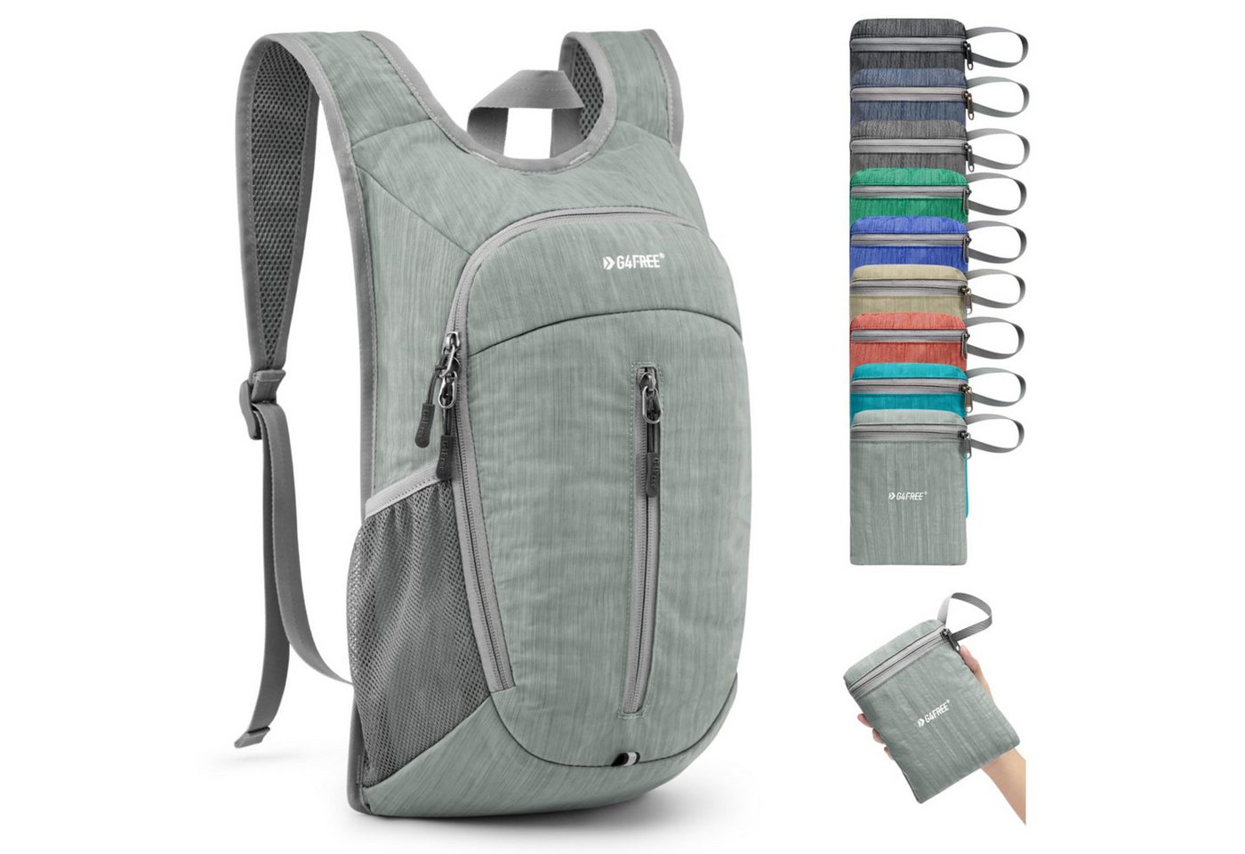 G4Free Wanderrucksack (1-tlg), 10-Liter-Freizeit-Faltrucksack von G4Free
