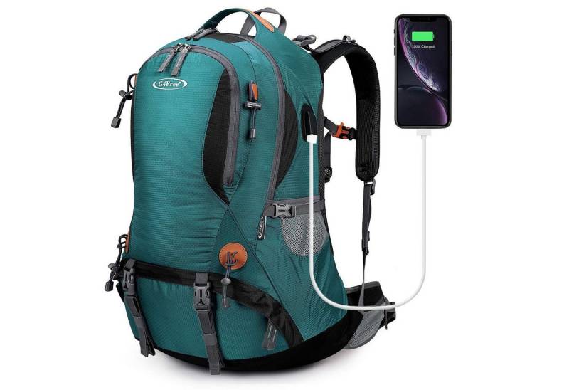G4Free Wanderrucksack Wasserdicht 50L Wanderrucksack mit Regenhülle, Bergsteigen Reisen Camping Trekking Outdoor Sport für Herren Damen von G4Free