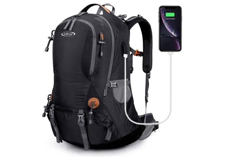 G4Free Wanderrucksack Wasserdicht 50L Wanderrucksack mit Regenhülle, Bergsteigen Reisen Camping Trekking Outdoor Sport für Herren Damen von G4Free