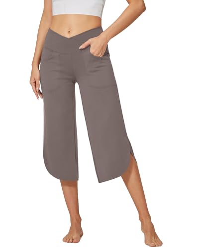 G4Free Yogahose Damen Caprihose Mit Taschen Bootleg Strecken Schlaghose Bootcut Sporthose Hohe Taille Flare Hose Jazzpants G4Free Yogahose Damen Caprihose Mit Taschen Bootleg Strecken Schlaghose Bootcut Sporthose Hohe Taille Flare Hose Jazzpants von G4Free
