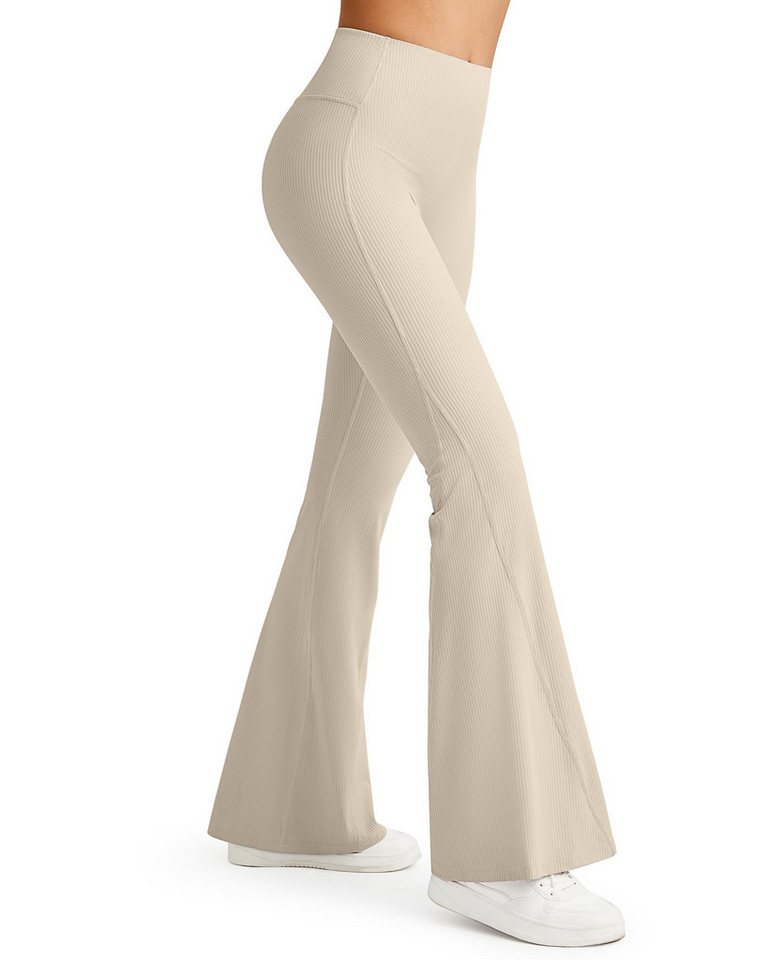 G4Free Yogahose G4Free Damen Flared Leggings Hohe Taille Schlaghose Sporthose Blickdicht Bootcut Jogginghose ohne Tasche von G4Free