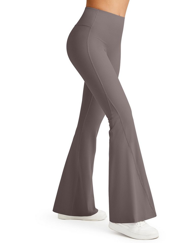 G4Free Yogahose G4Free Damen Flared Leggings Hohe Taille Schlaghose Sporthose Blickdicht Bootcut Jogginghose ohne Tasche von G4Free