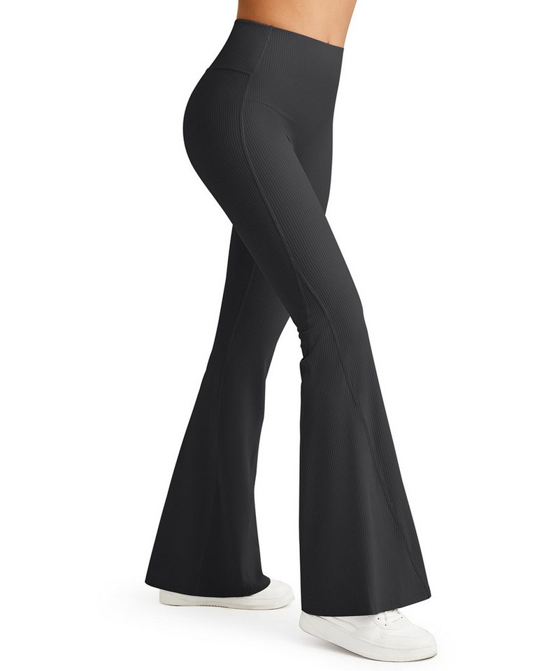 G4Free Yogahose G4Free Damen Flared Leggings Hohe Taille Schlaghose Sporthose Blickdicht Bootcut Jogginghose ohne Tasche von G4Free