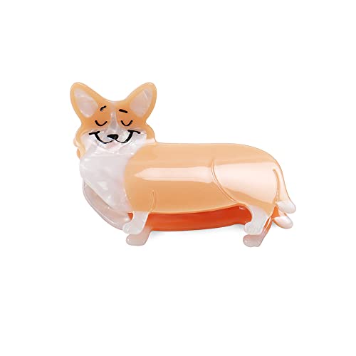 Haarklammern, Zellulose-Haarspangen, kleine Haarklammern für Damen (Corgi) von G4ZS5Z0G1