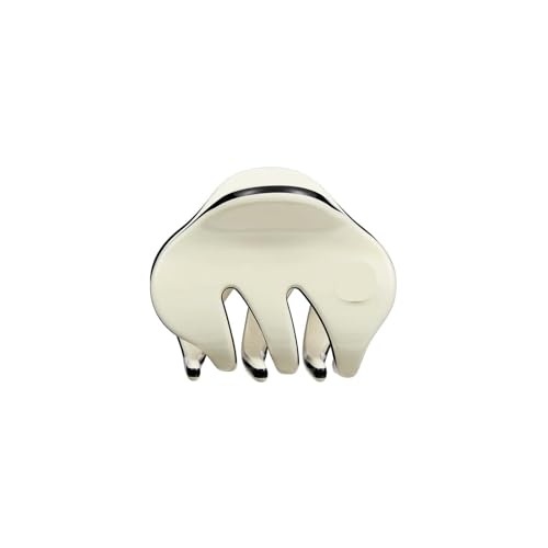 Kleine Haarspangen, klassische Mini-Haarklammern für Haare, bunte Mini-Haarspangen für Damen und Mädchen, Schwarz und Weiß (verbesserte Version, Cremeweiß) von G4ZS5Z0G1