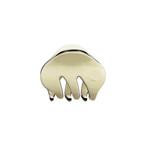 Kleine Haarspangen, klassische Mini-Haarklammern für Haare, bunte Mini-Haarspangen für Damen und Mädchen, Schwarz und Weiß (verbesserte Version, Strohgelb) von G4ZS5Z0G1