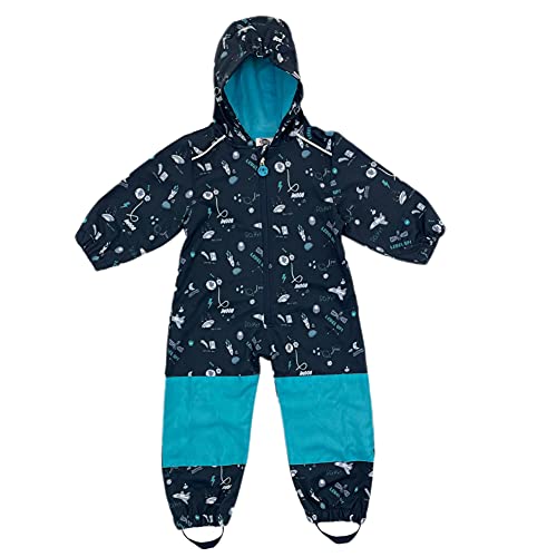 Kids Softshell Fleece Lined Rain Suit - T_Kids_749_Rainsuit_NY_98/104 von G5 APPAREL