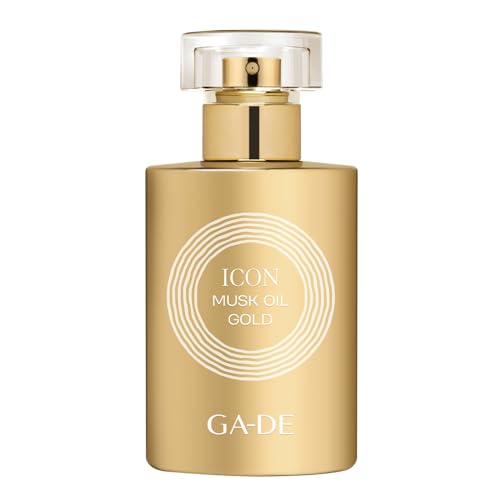 GA-DE Icon Musk Oil Gold Eau de Parfum für Frauen – Noten von Tangerine, Blackcurrant, Jasmin und Patchouli – Radiate Positive Energy – 1,7 oz von GA-DE