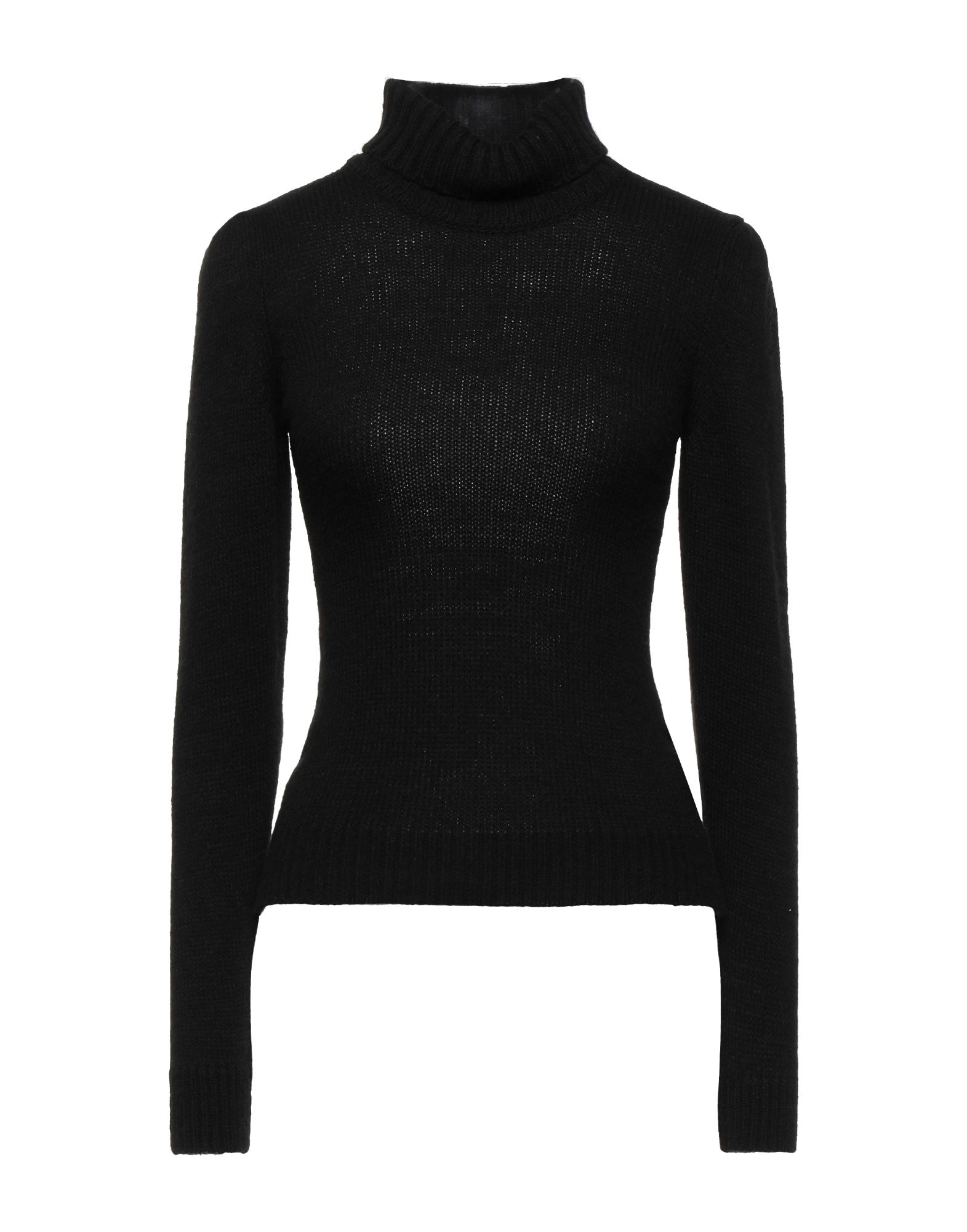 GABARDINE Rollkragenpullover Damen Schwarz von GABARDINE