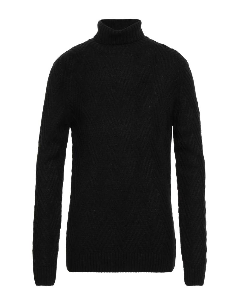 GABARDINE Rollkragenpullover Herren Schwarz von GABARDINE