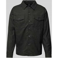 GABBA Hemdjacke mit Brusttaschen Modell 'CLIPPER' in Black, Größe S von GABBA