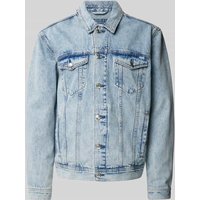 GABBA Jeansjacke mit Pattentaschen Modell 'Luca' in Hellblau, Größe XXL GABBA Jeansjacke mit Pattentaschen Modell 'Luca' in Hellblau, Größe XXL von GABBA