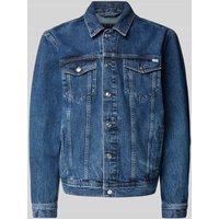 GABBA Jeansjacke mit Pattentaschen Modell 'Luca' in Marine, Größe XXL GABBA Jeansjacke mit Pattentaschen Modell 'Luca' in Marine, Größe XXL von GABBA