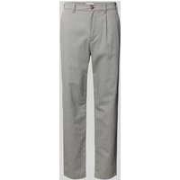 GABBA Regular Fit Bundfaltenhose mit Eingrifftaschen Modell 'Napoli' in Hellgrau, Größe XL GABBA Regular Fit Bundfaltenhose mit Eingrifftaschen Modell 'Napoli' in Hellgrau, Größe XL von GABBA