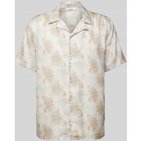 GABBA Regular Fit Freizeithemd mit floralem Allover-Print in Kitt, Größe L GABBA Regular Fit Freizeithemd mit floralem Allover-Print in Kitt, Größe L von GABBA