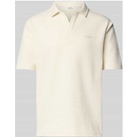 GABBA Regular Fit Poloshirt mit Strukturmuster Modell 'Lio' in Ecru, Größe XXL GABBA Regular Fit Poloshirt mit Strukturmuster Modell 'Lio' in Ecru, Größe XXL von GABBA