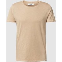 GABBA T-Shirt in unifarbenem Design Modell 'Konrad' in Beige, Größe L von GABBA