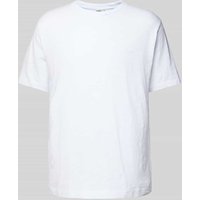 GABBA T-Shirt mit geripptem Rundhalsausschnitt in Weiss, Größe XXL GABBA T-Shirt mit geripptem Rundhalsausschnitt in Weiss, Größe XXL von GABBA