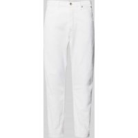 GABBA Tapered Fit Jeans mit Label-Detail Modell 'Alex' in Weiss, Größe 29 von GABBA