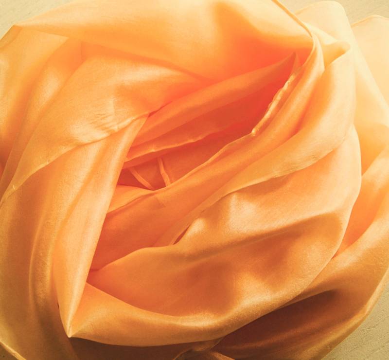 1815 Seidentuch - Hellorange Ca. 90x90cm 100% Seide 1815 Seidentuch - Hellorange Ca. 90x90cm 100% Seide von GABIKII