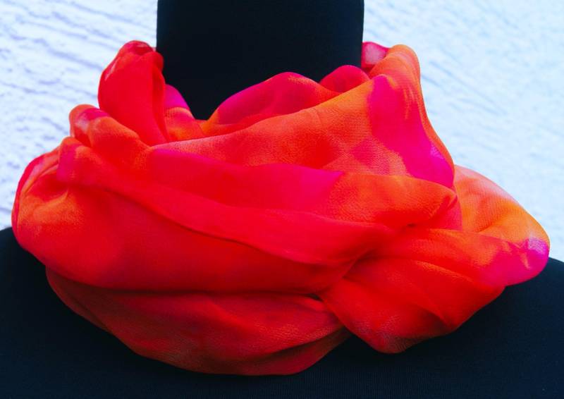 1910 Chiffonschal - Ca.45x180cm 100% Seide von GABIKII