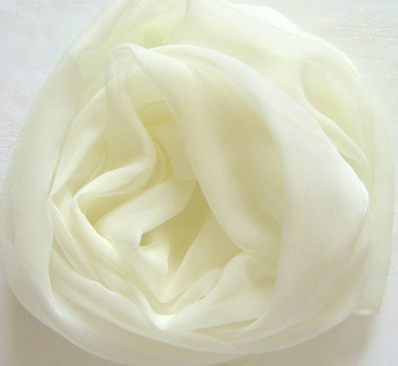 Chiffontuch - Champagner Uni Ca. 90x90cm 100% Seide von GABIKII