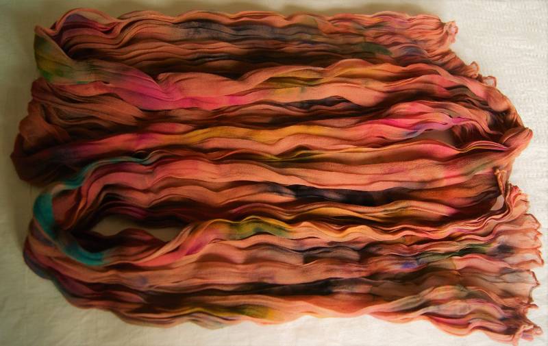 x20 Crash-Chiffonschal - Herbsttyp Schal-Ausgangsgröße Ca. 90x200cm von GABIKII