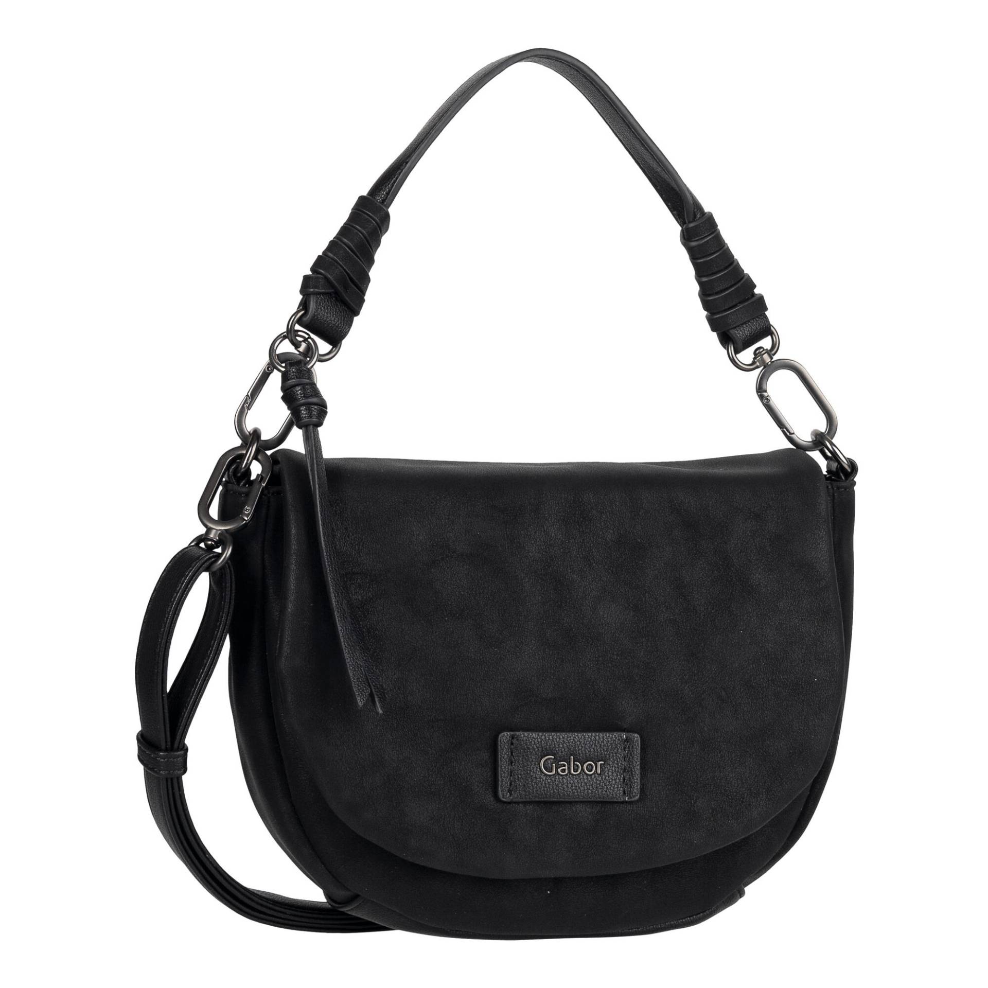 Lida, Flap bag S top zip, black black von GABOR_BAGS