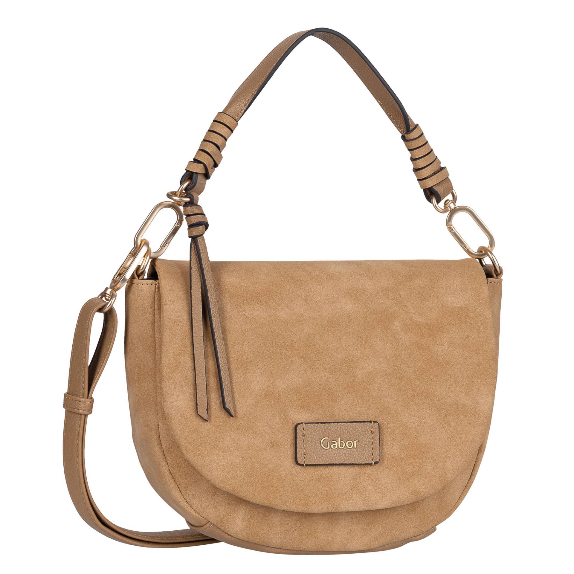 Lida, Flap bag S top zip, camel camel von GABOR_BAGS
