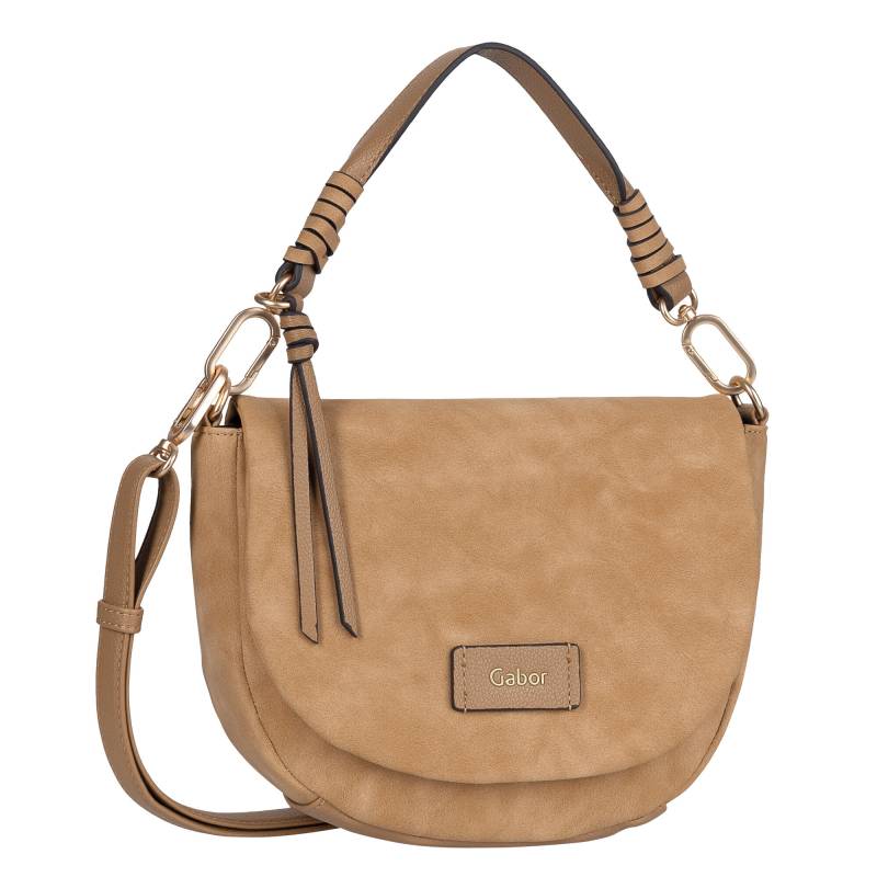 Lida, Flap bag S top zip, camel camel von GABOR_BAGS