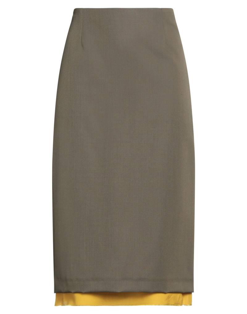 GABRIELE PASINI Midi-rock Damen Khaki von GABRIELE PASINI