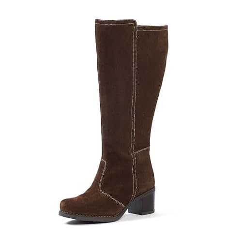 GABYLOU Bottes mollets larges XL - Modele Ainhoa, Marron, 40 von GABYLOU