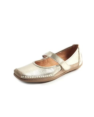 GABYLOU Bequeme Ballerina aus Leder - Modell Juliette (Gold, eu_Footwear_Size_System, Adult, Women, Numeric, Wide, Numeric_37) von GABYLOU