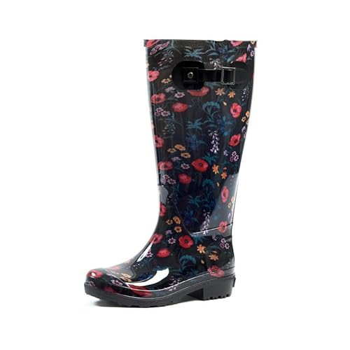 GABYLOU Bottes de pluie mollets larges 2XL - Modele Charline, Black, 41 von GABYLOU