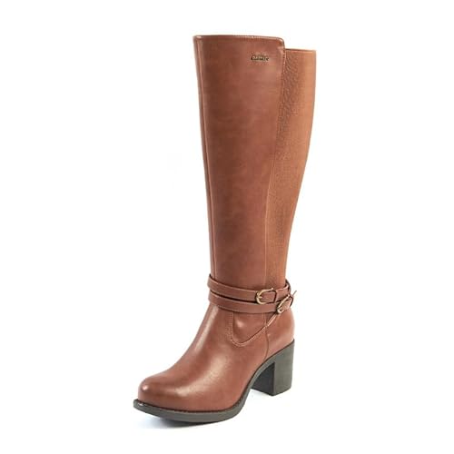 GABYLOU Bottes mollets larges 2XL - Modele Marta, Cognac23, 42 von GABYLOU