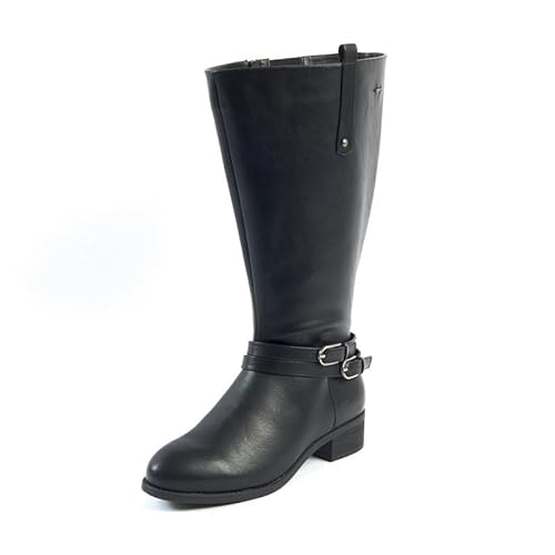 GABYLOU Bottes mollets larges 3XL - Modele Lise, Black23, 37 von GABYLOU