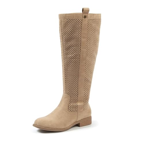 GABYLOU Bottes mollets larges XL - Modele Colette, Lt Beige, 42 von GABYLOU