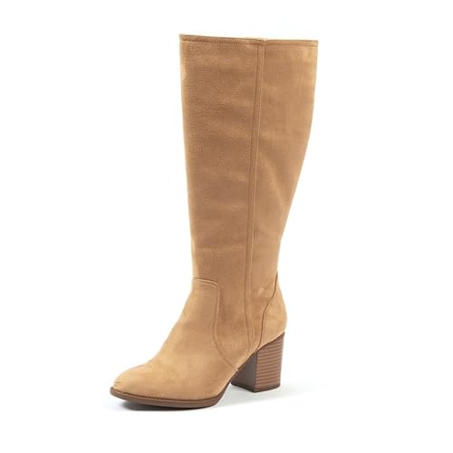 GABYLOU Bottes mollets larges XL - Modele Olivia, Beige, 41 von GABYLOU