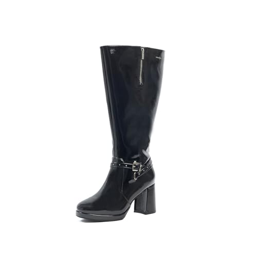 GABYLOU Breite Wadenstiefel 3XL - Modell Manon. SchwarzP24. 43 von GABYLOU